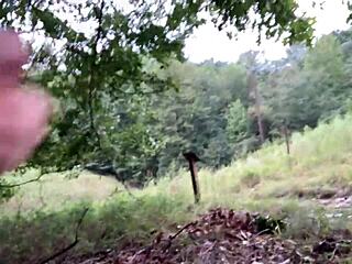 Forest flashing clitlicker orgasm voyeur uncensored 😜🌳