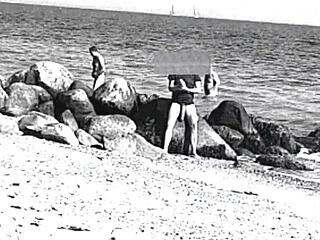 voyeur huge monster cock nude beach tease