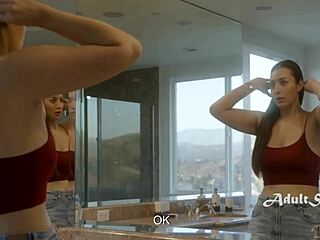 Avery Black and Bella Rolland yield to peer pressure group pounding