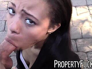 young black teen agent tricked into outdoor pov hardcore fuck