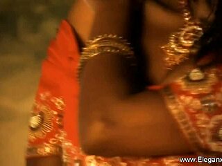Original bollywood beauty teases with stunning strip!