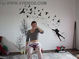 cute european milf wife yoga bends showing natural tits big ass fetish