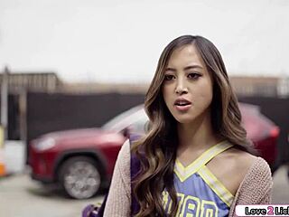 asian cheerleader, wanna lick this shaved scottish cunt in classroom after fingering?