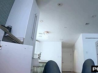 damn lila love, paying handyman with tight pussy doggystyle creampie