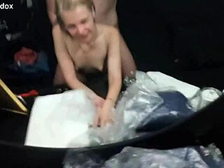 tiny skinny blonde petite teen outdoor pov public fuck tight pussy sauna