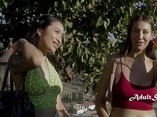 Avery Black and Bella Rolland yield to peer pressure group pounding