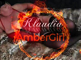 klaudiaambergirl teases with light masturbation & ass bounce in black stockings 🔥🍑