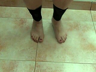 Sexy dancers tease with erotic feet moves