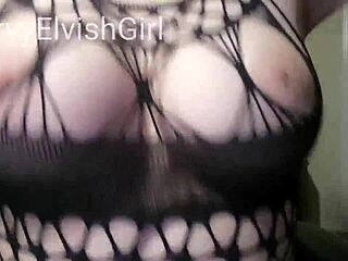Chubby Amateur's Big Natural Tits Bounce in Closeup Compilation