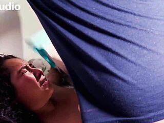 mexican girlfriend sucks neighbor cock slutty facial cumshot pov