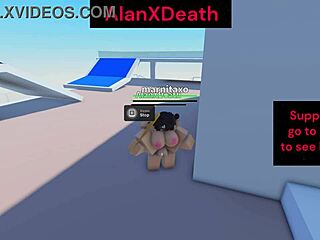 this roblox fighting game turns into public pussy riding action outdoors