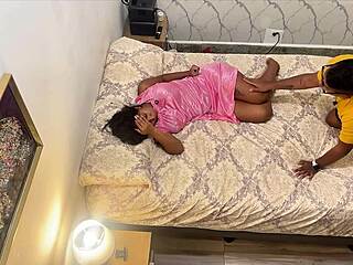 hidden cam catches sexy petite latina milf in passionate bedroom creampie action