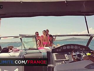 Curvy cougar's yacht passion surges with raw desire