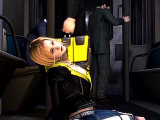 Blonde Subway Tease Turns Wild!