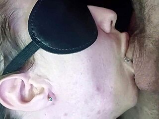 blonde wife gives sloppy close-up dick sucking orgasm