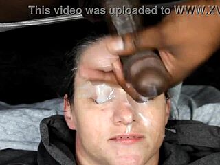 dirtydees' wild facial cumshot compilation from guys' night out