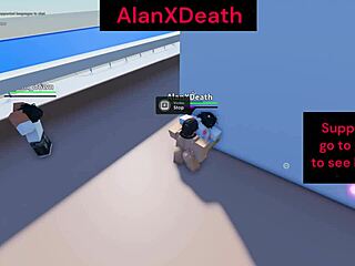 this roblox fighting game turns into public pussy riding action outdoors