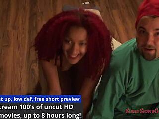 Doctor Tampa examines Daisy Ducati's pussy in university gyno exam