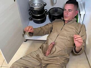 plumber's huge cock bangs tight wet milf ass