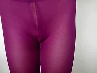 Misr4 CUMS on burgundy LEGGINGS - Update 4 May 09