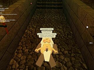 Roblox slut bent over taking rough anal assfucking doggystyle with deepthroat and wet shaking ass.