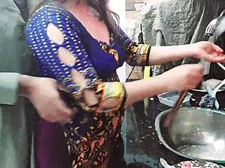 village maid kitchen fuck owner sneaks in alone 😏🔥