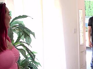 Chubby blonde MILF Kendra Lee Ryan rides roommate's cock cowgystyle in dorm with huge natural tits