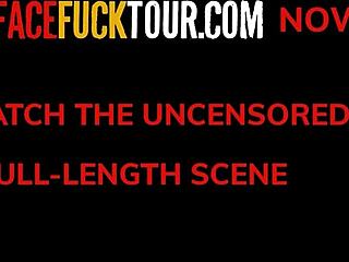 big tits latina deepthroats face fucked rough by euro bwc cumshot