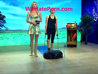 blonde jana hartmann oops upskirt tv tease