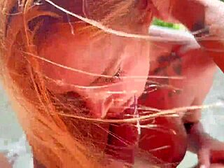 hot redhead brazilian sucks rides cock in jacuzzi romulo pontess