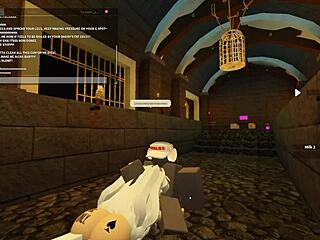 Roblox slut bent over taking rough anal assfucking doggystyle with deepthroat and wet shaking ass.