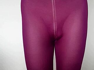 Misr4 CUMS on burgundy LEGGINGS - Update 4 May 09