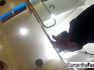 Samantha's Tub Fuck with Abigail Mac's Big Tits and Wet Pussy