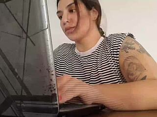 Carla farts casually while at work