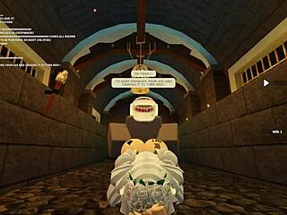 Roblox slut bent over taking rough anal assfucking doggystyle with deepthroat and wet shaking ass.