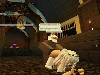 Roblox slut bent over taking rough anal assfucking doggystyle with deepthroat and wet shaking ass.