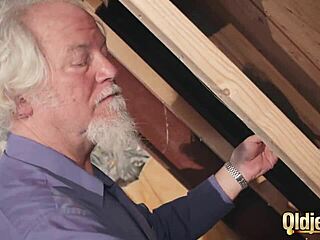 Kiara and Mia fuck old man share hot cum