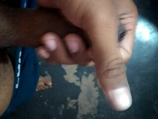 She strokes cock with sexy moaning voice guidance