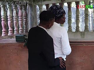 church site turns into ebony bbw doggystyle creampie hardcore public bang?