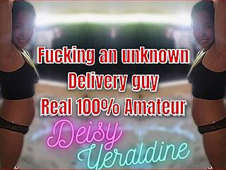 spying cuckold wife seduces delivery boy in underwear fuck