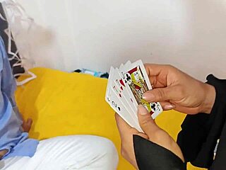 horny nympho witch in costume seduces visitors for kinky halloween bedroom orgy