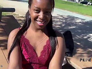 ebony goddess paris pussy drilled rough missionary outdoor interracial cock pounding finale