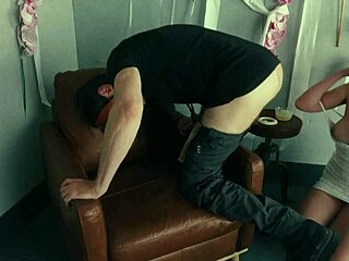 Rebel rhyder guzzles cum from boots ass floor