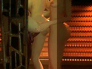 tifa cheats with big tits deepthroat blowjob on huge cock