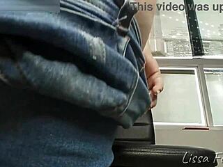 jeans fart humiliation as slave sniffs bbw goddess asshole