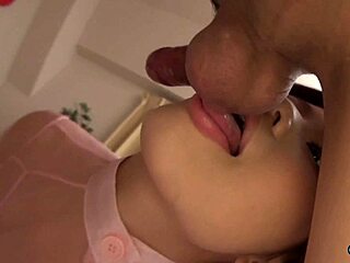 Big Tits Bitch Smiles Through Rough Dick Down