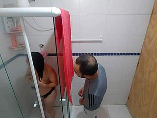 Bold Latina Gagging Deepthroat Monster Cock Bathroom Domination