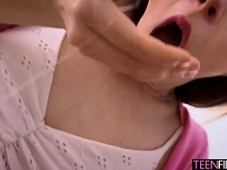 Cheating blonde teen deepthroats then stuffs monster cock in backdoor!