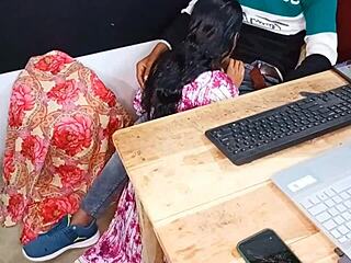 mumbai office boss bends secretary over for hardcore anal pounding