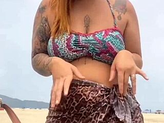 African Young Woman Grabs Hard Cock Beach